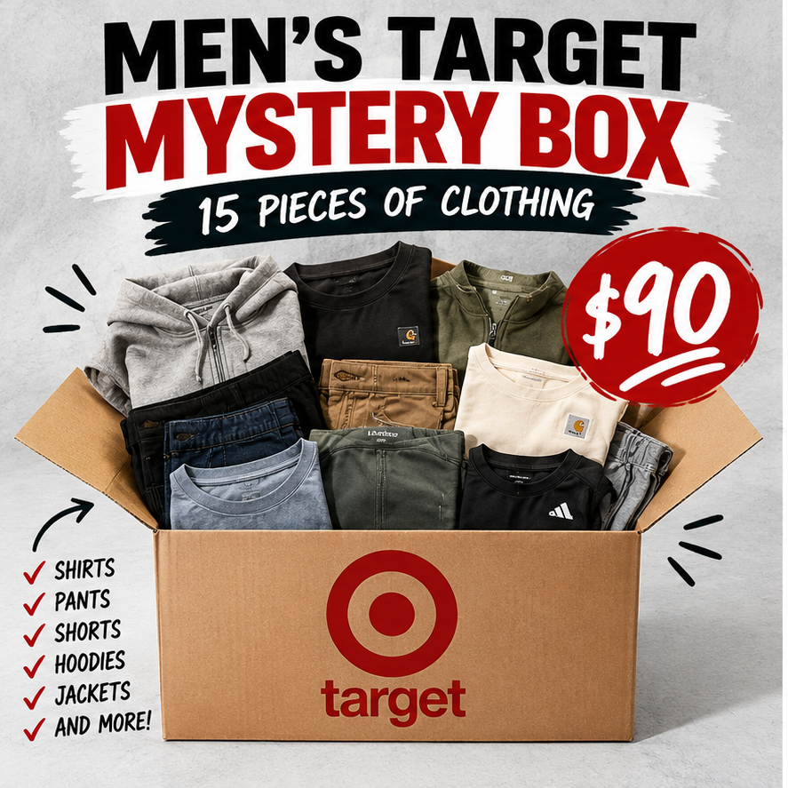 Men’s Target Clothing Mystery Box – 15 Pieces